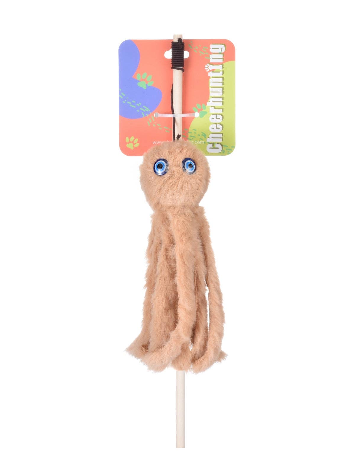 Katzenspielzeug Octopus mit Spielangel