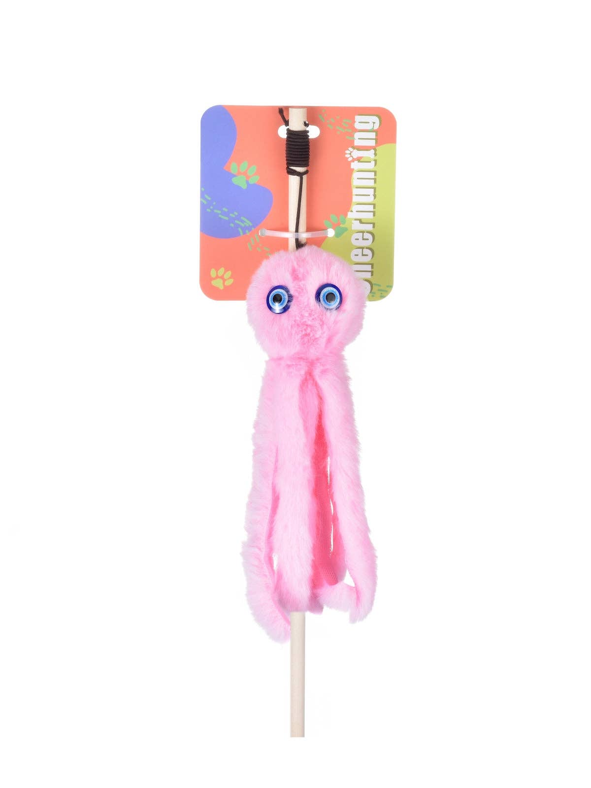 Katzenspielzeug Octopus mit Spielangel