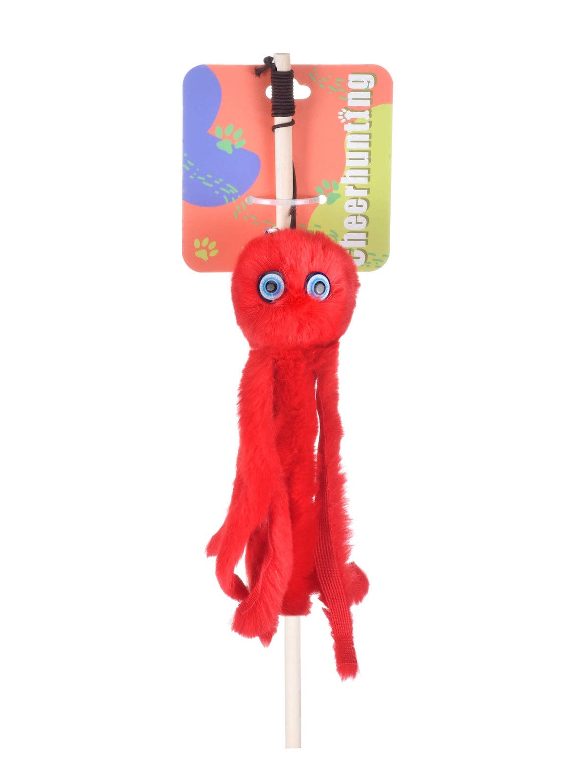 Katzenspielzeug Octopus mit Spielangel