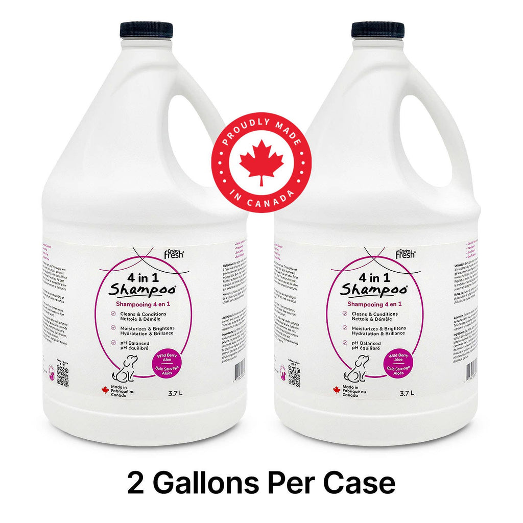 Hundeshampoo 4 in 1, Duft von Wildbeeren und Aloe, 3,7L