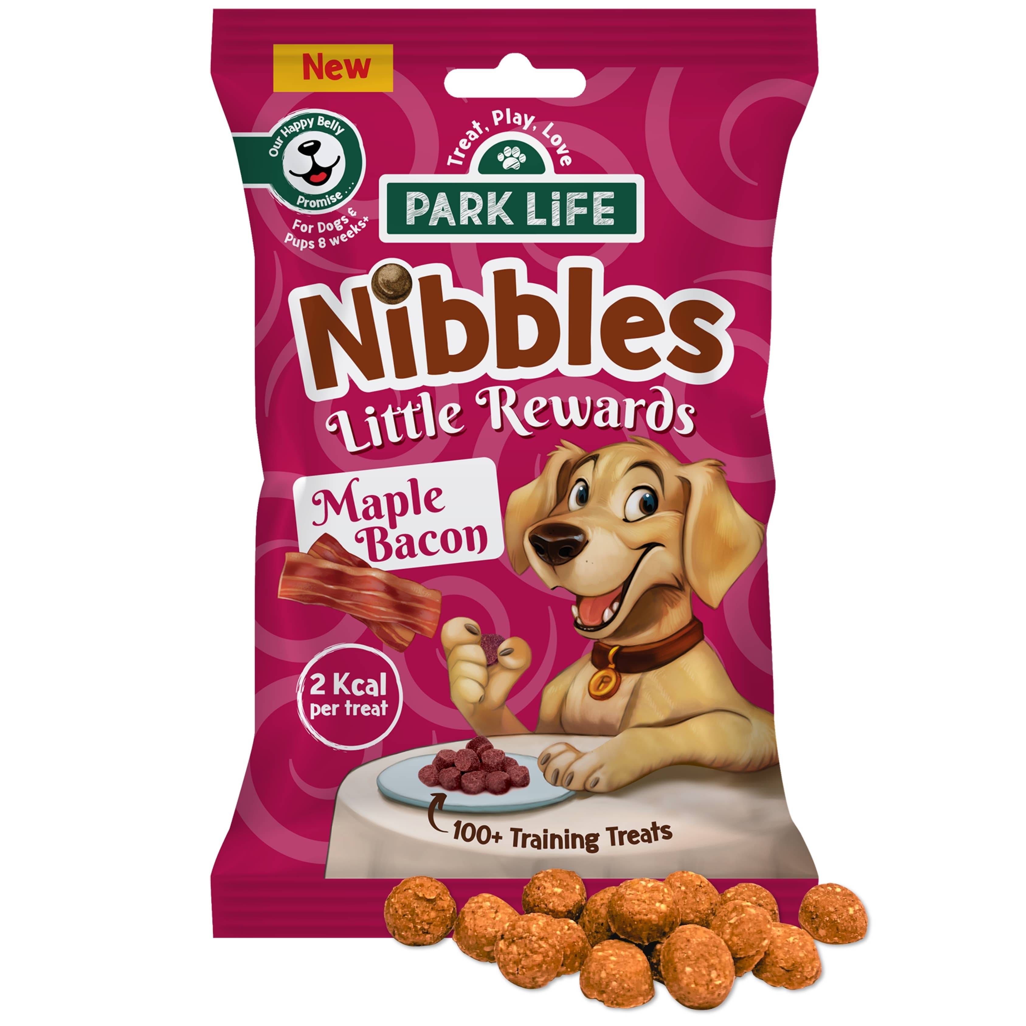 Nibbles Kleine Belohnungen Ahorn-Bacon-Geschmack 80g